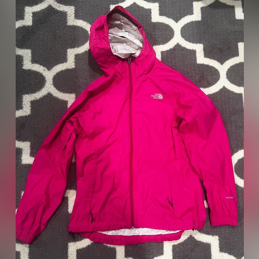 Pink North Face Women’s rain jacket